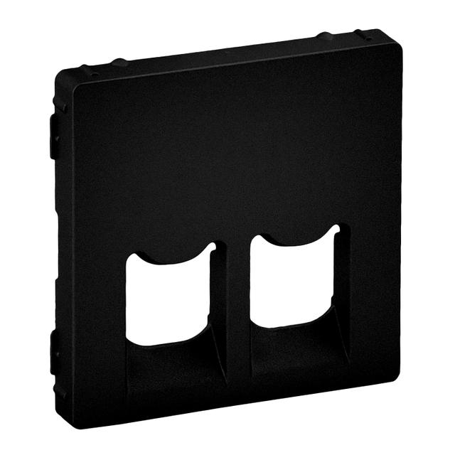 Valena Life - Plakietka Gniazda Rj11 I Rj45 Czarna 756422 LEGRAND