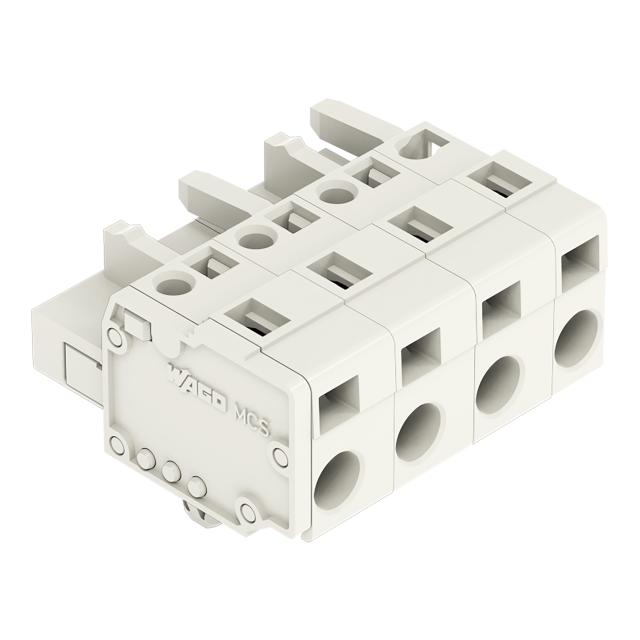 Gniazdo MCS‑MIDI Classic 4‑biegunowe jasnoszare raster 7,5mm 721‑204/008‑000 /50szt./ WAGO