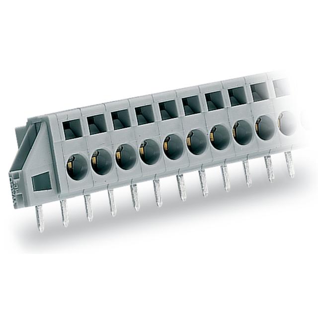 listwa zaciskowa przepustowa 8-bieg. szara raster 5 mm /50szt./ WAGO