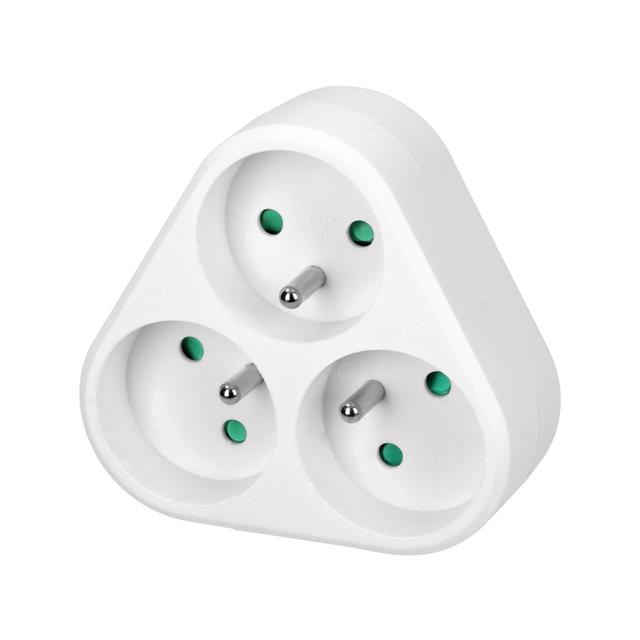 Rozgałęźnik 3x2P+Z biały OR-AE-13178 ORNO