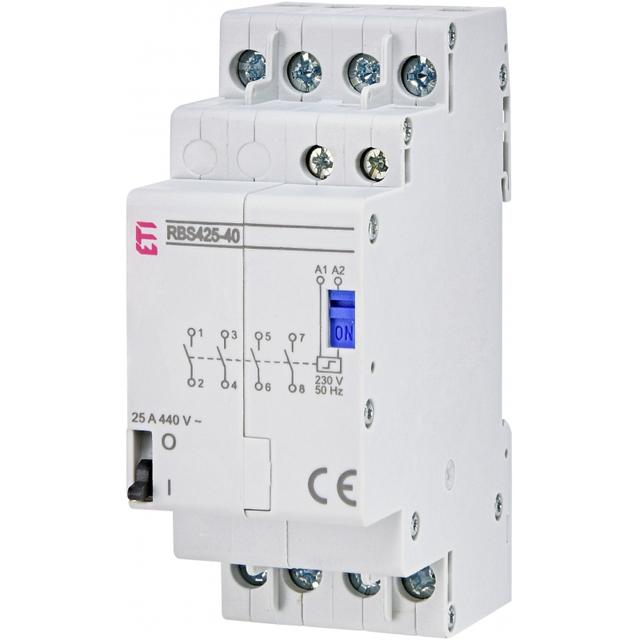 Stycznik bistabilny 25A 4P 4Z 2M RBS425-40-230V AC 002464125 ETI