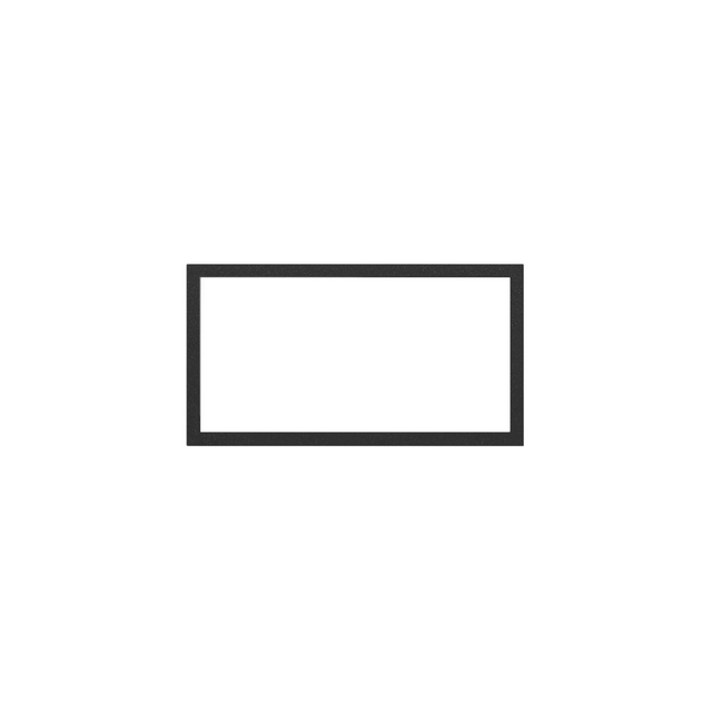 Simon 100 Ramka matrix 2-krotna czarny mat