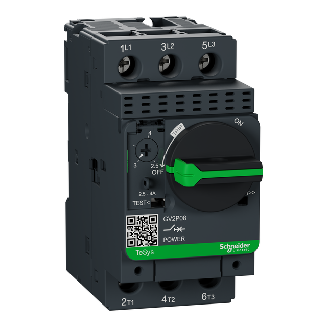 Wyłącznik silnikowy 3P 1,5kW 2,5-4A GV2P08 SCHNEIDER