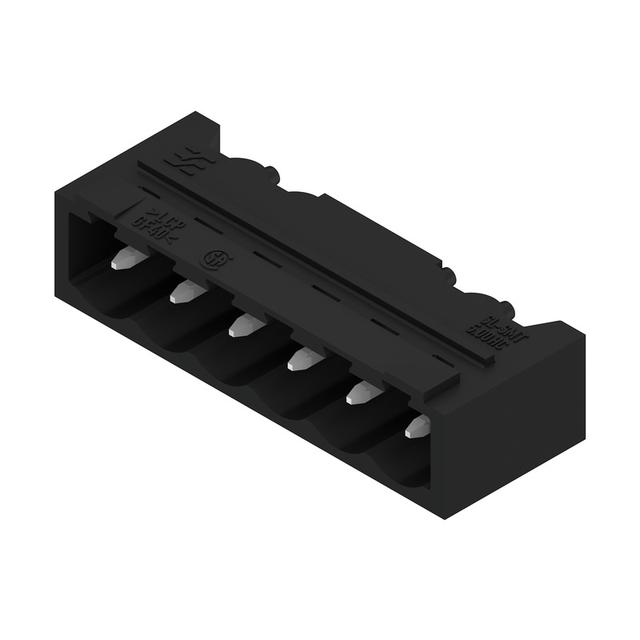 SL-SMT 5.00HC/06/90G 1.5SN BK RL Wtyki PCB (złącza płyty), 5.00 mm, Liczba biegunów: 6, kąt odejścia: 90° /350szt./ 1797730000 WEIDMÜLLER