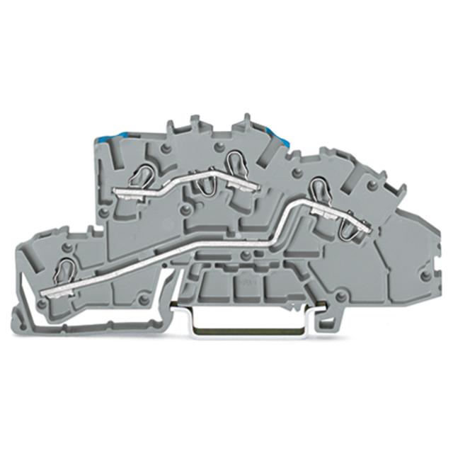 Złączka szynowa 2‑pietrowa 2,5mm2 N/L szara 2003‑7649 TOPJOBS WAGO