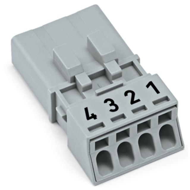 WINSTA MINI wtyk 4-biegunowy szary /50szt./ WAGO