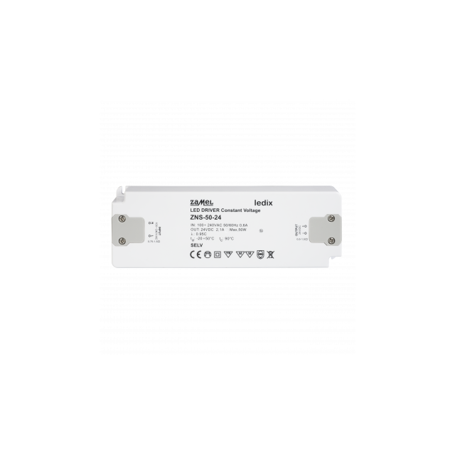 ZASILACZ LED SLIM 24V DC 50W TYP: ZNS-50-24