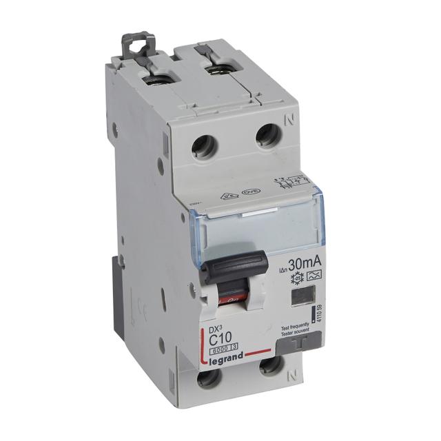 Wyłącznik Różnicowo-Nadprądowy 2P 10A C 0,03A Typa P312 DX3 411059 LEGRAND