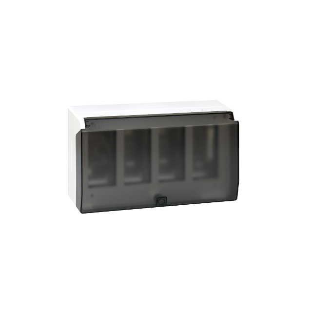 Simon Connect Obudowa natynkowa S500 z pokrywą 4-modułowa 8x K45 kompletna czysta biel