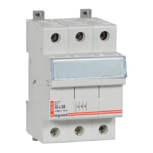Rozłącznik Bezpiecznikowy Cylindryczny 3P 10x38Mm Rb338 005838 LEGRAND