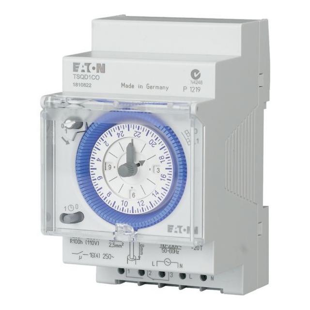 TSQD1CO Analogowy zegar sterowniczy 24h 1 przem. 167390 EATON