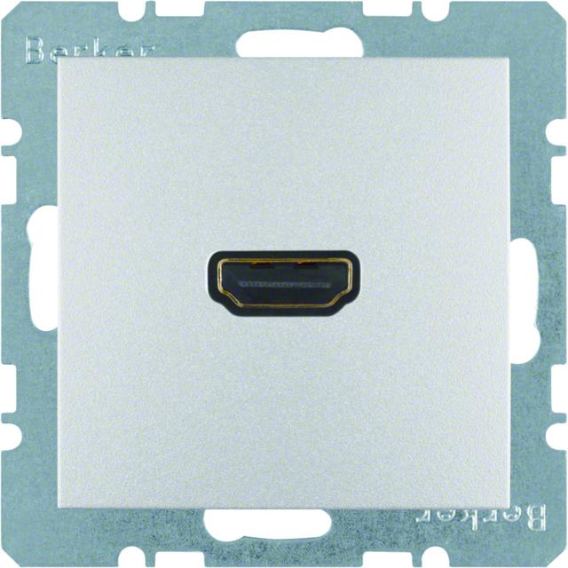 BERKER B.Kwadrat/B.7 Gniazdo HDMI aluminium 3315421404 HAGER