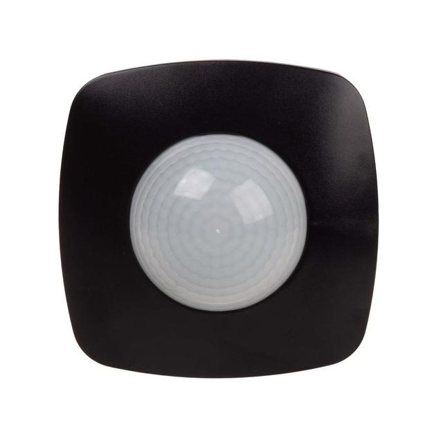 Czujnik ruchu z funkcją obecności sufitowy czarny 24 V AC/DCV 10A DR-09B-24V F&F