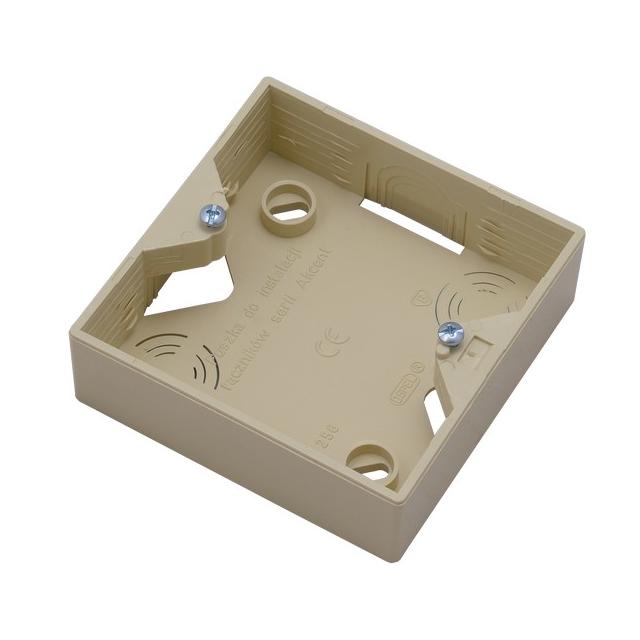 AKCENT Puszka instalacyjna do łączników - kolor beżowy