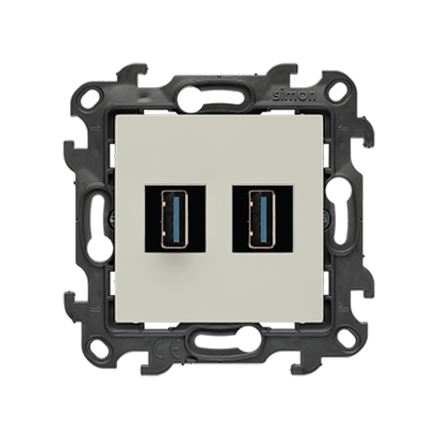 Simon 24 Gniazdo USB A 3.0 podwójne kaszmirowy NGUSB23.01/42