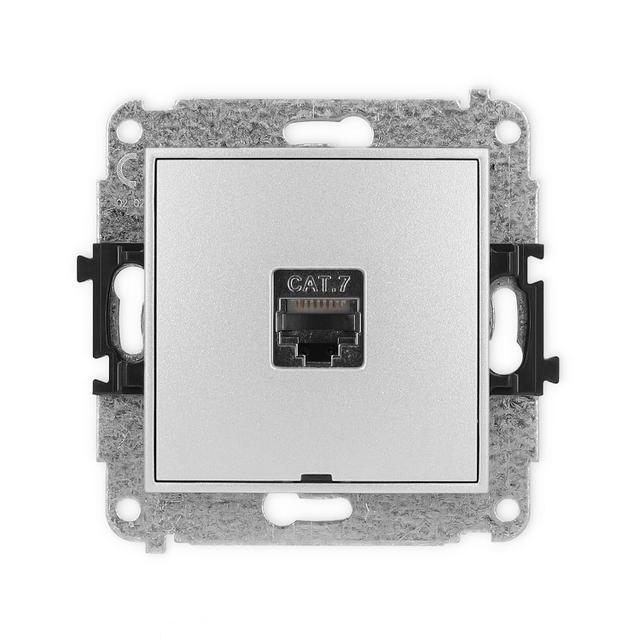 ICON Mechanizm gniazda komputerowego pojedynczego 1xRJ45, kat. 7, ekranowany, 8-stykowy, bez pola op