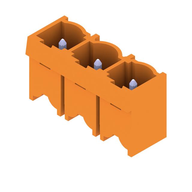 SL 7.62HP/03/180G 3.2SN OR BX Wtyki PCB (złącza płyty), 7.62 mm, Liczba biegunów: 3, kąt odejścia: 180° /100szt./ 1048880000 WEIDMÜLLER