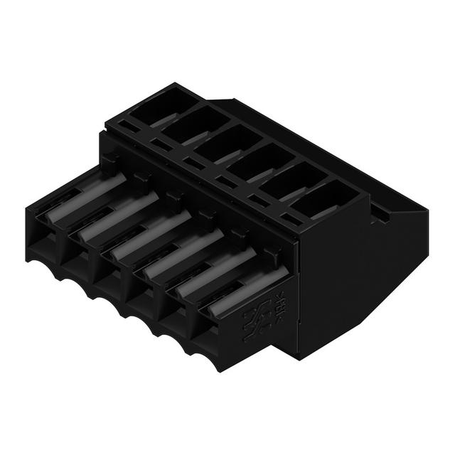 BL 3.50/06/90 SN BK BX Wtyk PCB (złącze wiązki), 3.50 mm, Liczba biegunów: 6, Przyłącze z jarzmem /84szt./ 1638820000 WEIDMÜLLER
