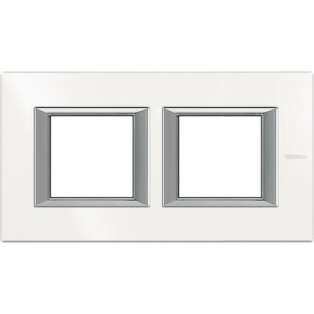 AXOLUTE - RAMKA PROSTOKĄTNA POZIOMA 2X2 MODUŁYMOD AXOLUTE WHITE, Bticino