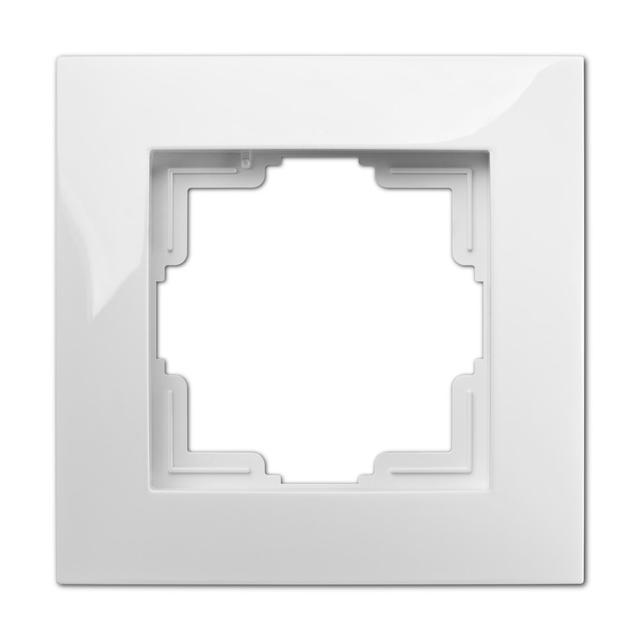 Ramka CARLA 1x IP44 biała
