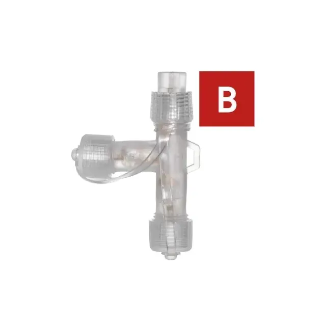 Oświetlenie łączone Standard - rozdzielacz T 0,5m, przeźroczysty, IP44