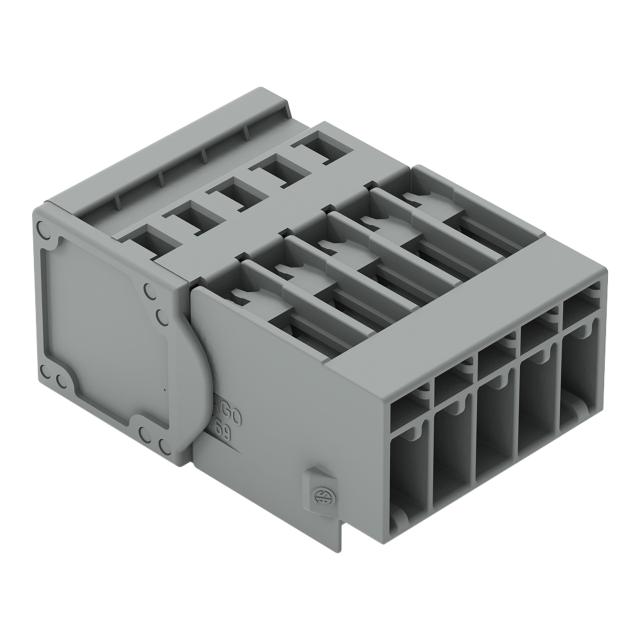 X-COM wtyk 5-biegunowy szary raster 5 mm /50szt./ WAGO