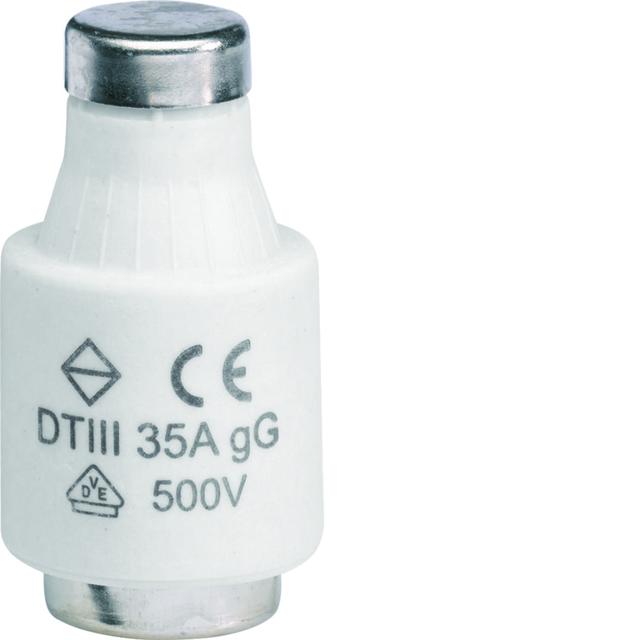 Wkładka bezpiecznikowa DTIII/E33 wyk.zwłoczne gG (Bi-Wtz) 35A 500VAC LE3335 HAGER