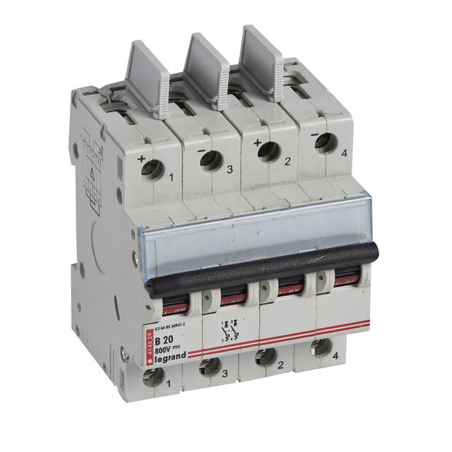 Wyłącznik Nadprądowy PV 2P 20A 800VDC 414429 LEGRAND