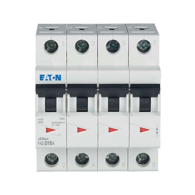 FAZ-D16/4 Wyłącznik nadprądowy 15kA D16A 4P 279084 EATON