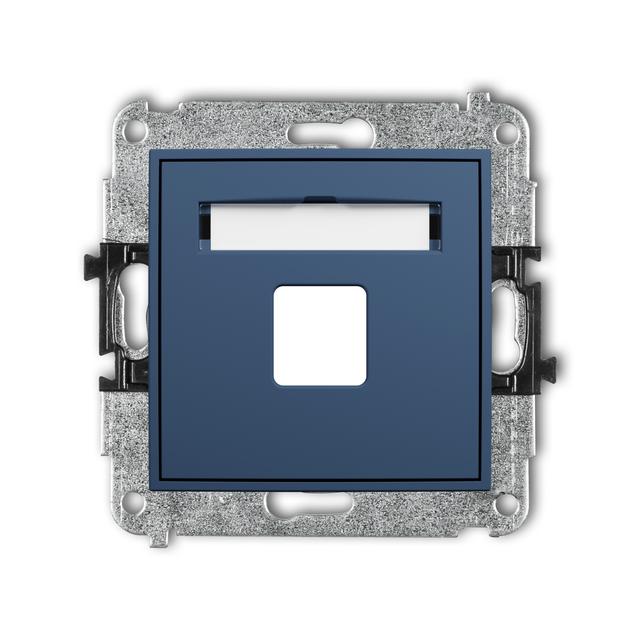 MINI Gniazdo antenowe multimedialne pojednczego bez modułu (standard Keystone) navy blue 64MGM-1P KARLIK