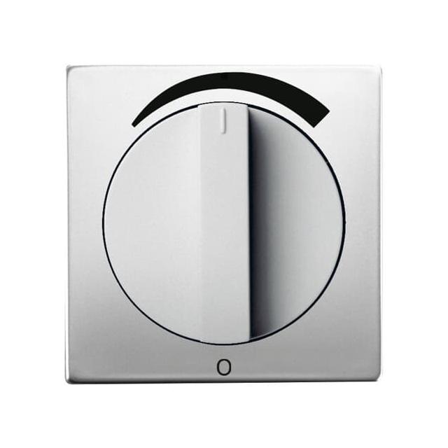 PURE Pokrywa z pokrętłem i nadrukiem do regulatora głośności stal szlachetna