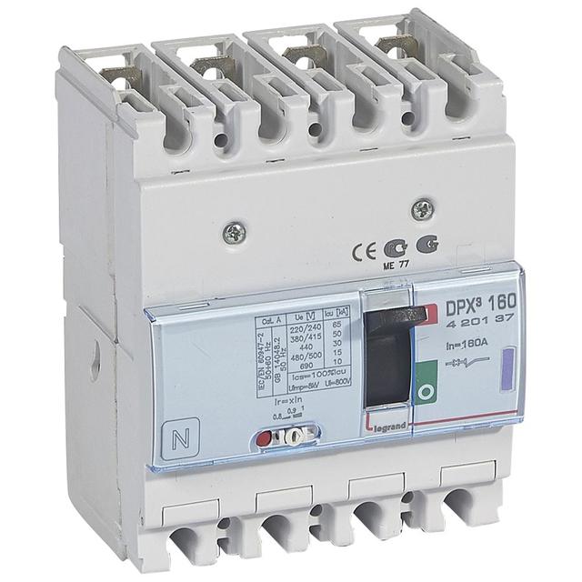 Wyłącznik DPX3 160 4P 160A 50Ka 420137 LEGRAND