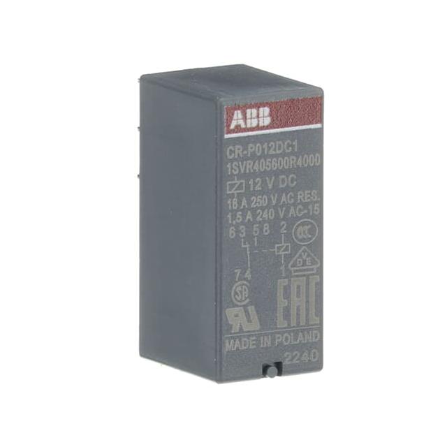 Przekaźnik CR-P012DC1, A1-A2=12V DC, 1 styk c/o 250V/16A 1SVR405600R4000 ABB