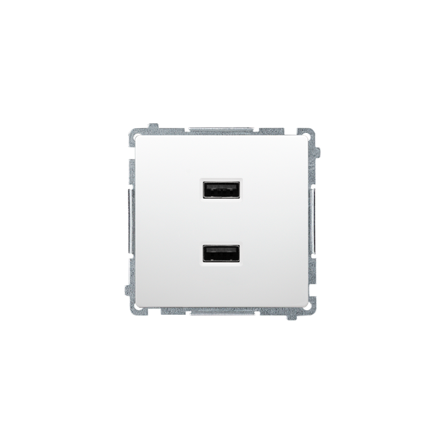 Simon Basic Ładowarka 2 x USB 2.1 A 5V DC 230V biały BMC2USB.01/11 KONTAKT