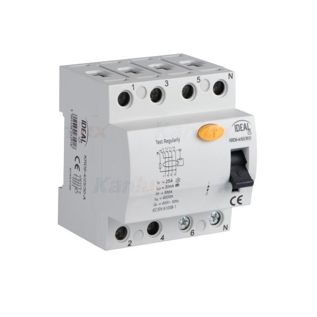 Wyłącznik różnicowo-prądowy KRD6-4/63/300