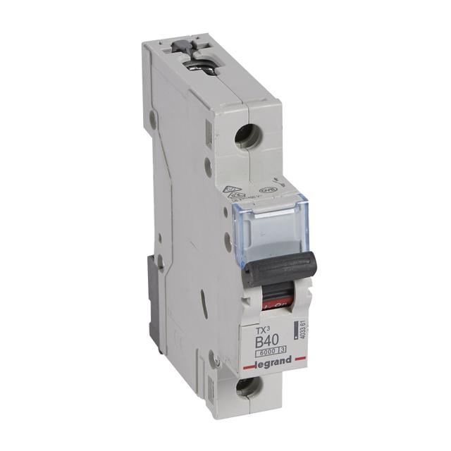 Wyłącznik Nadprądowy 1P B40A 6kA AC S301 TX3 403361 LEGRAND