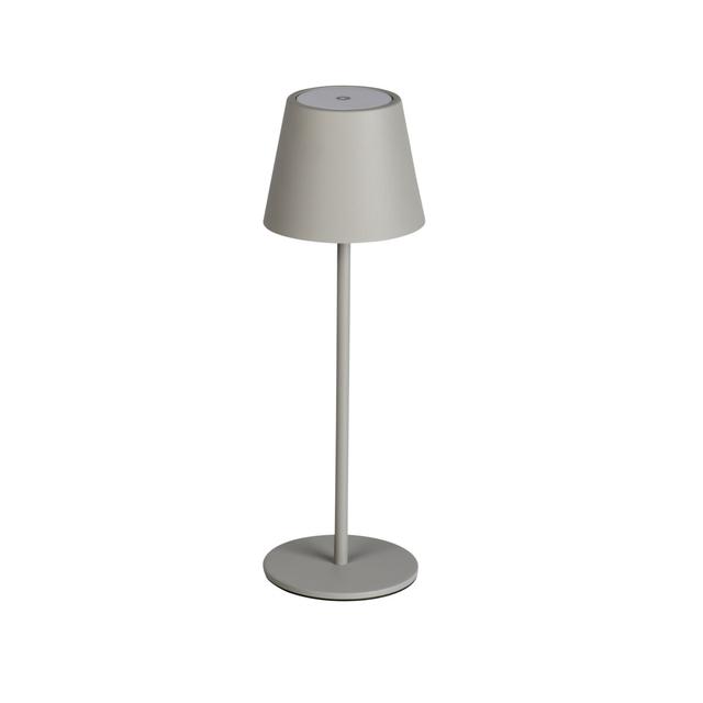 INITA LED IP54 GR Lampka stołowa bezprzewodowa INITA LED IP54 GR barwa ciepłobiała 3000K max 138Lm k