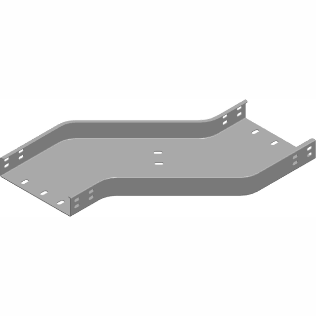 Obejście poziome prawe 50x50mm Grubość 2,00 mm OPZZC50H50 353505 BAKS