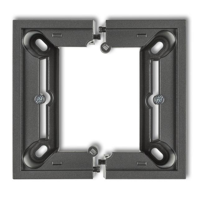 DECO / MINI Puszka natynkowa pojedyncza, składana DECO, MINI grafitowy