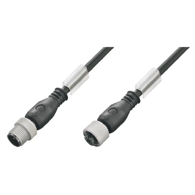 SAIP-M12GM12G-2/4-1.5U Przewód czujnika-siłownika (zmontowany), Kabel połączeniowy, M12 / M12, Liczba biegunów: 3, Długość kabla: 1.5 m, złącze męskie, proste - złącze żeńsk /1sz 1150610150 WEIDMÜLLER