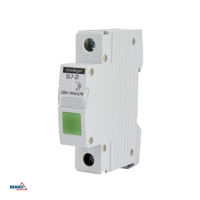 LAMPKA SYGNALIZACYJNA LED SL7 ZIELONA SCHELINGER