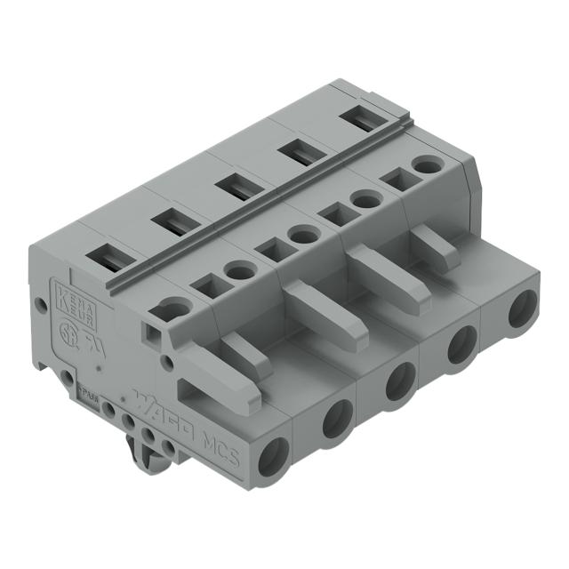 MCS-MIDI Classic gniazdo 5-bieg. szare raster 7,5 mm /50szt./ WAGO