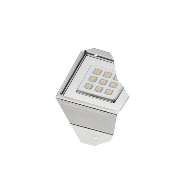 GTV OPRAWA LEDOWA KWADRATOWA NA SZAFKĘ CALDERON, 12V, 9 LED, CIEPŁY BIAŁY, SATYNA LD-NKW9CB-52 GTV Poland
