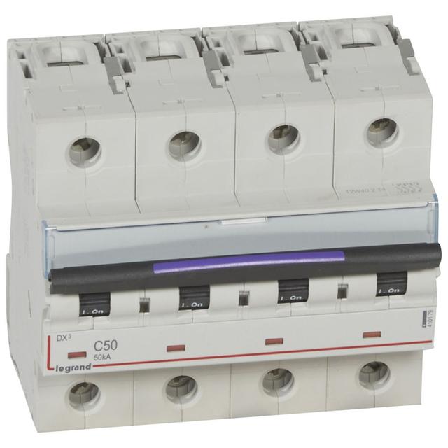 Wyłącznik Nadprądowy S324 C50 4P 50A 50Ka DX3 410179 LEGRAND