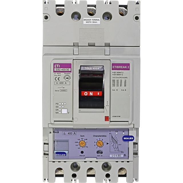 Wyłącznik mocy 50kA wyzw. elektroniczny EB2 400/3E 400A 3P 004671112 ETI