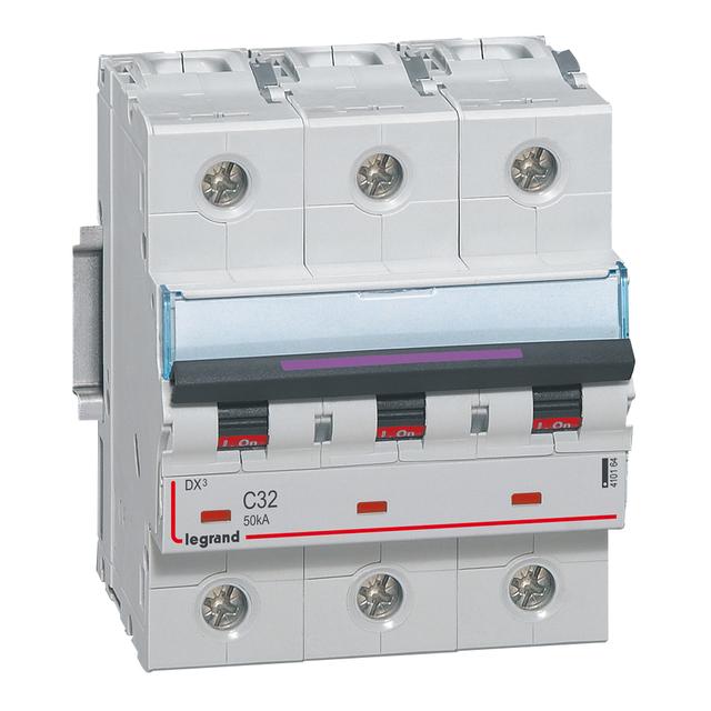 Wyłącznik Nadprądowy S323 C32 3P 32A 50Ka DX3 410164 LEGRAND