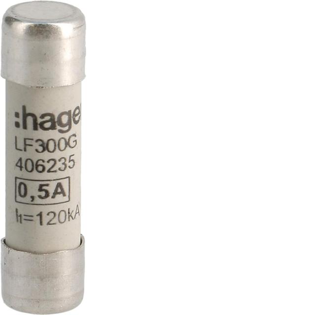Wkładka bezpiecznikowa cylindryczna CH-10 10x38mm gG 0,5A 500VAC LF300G HAGER