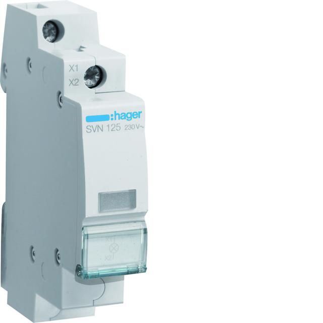 Lampka sygnalizacyjna LED przezroczysta 230VAC SVN125 HAGER