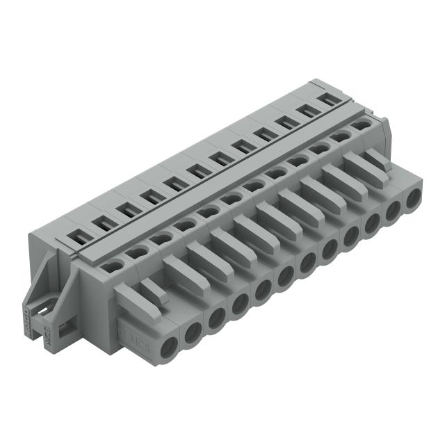 Gniazdo MCS‑MIDI Classic 12‑biegunowe szare raster 5mm 231‑112/027‑000 /25szt./ WAGO
