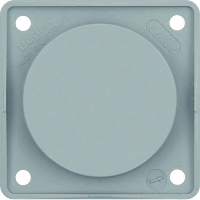 Integro Flow Zaślepka z płytką nośną, szary 945162507 HAGER